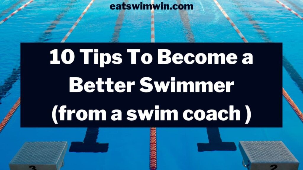 Read our 10 tips to become a better swimmer crafted by a swim coach. Pictured is a lap swimming pool.