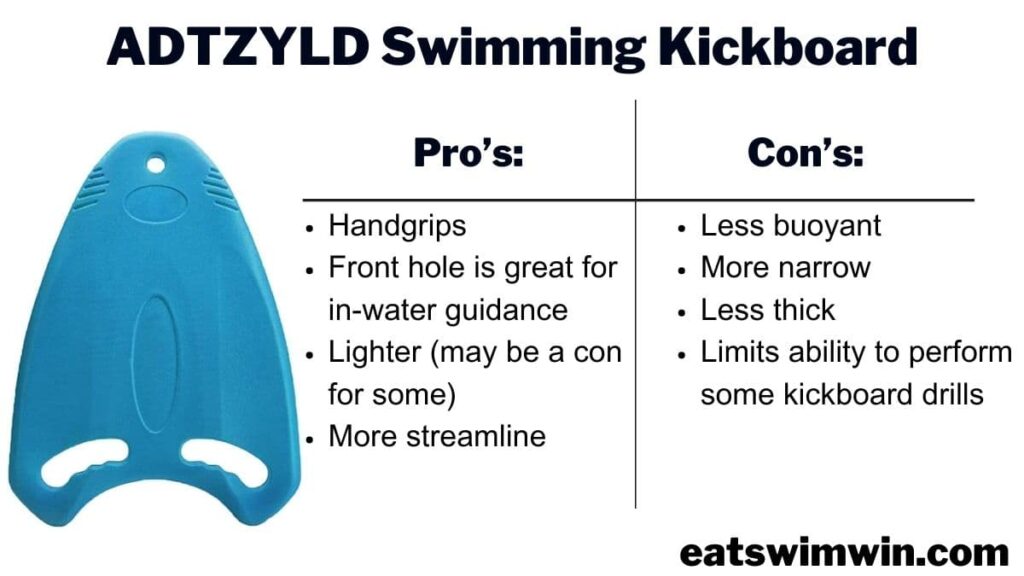 Pictured is the affordable ADTZYLD kick board that is lighter and feel smore steamline when in use! 